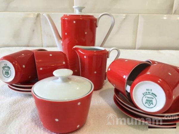 Фарфоровый кофейный сервиз Kahla (гдр) на 6 персон
