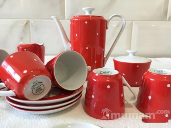 Фарфоровый кофейный сервиз Kahla (гдр) на 6 персон